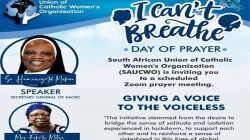 Affiche annonçant la journée de prière de l'Union sud-africaine des organisations féminines catholiques (SAUCWO) prévue pour le 24 août. / Union mondiale des organisations féminines catholiques (WUCWO)