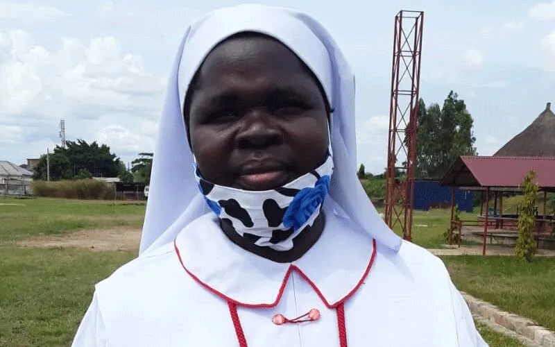 Sœur Rebecca Alioru qui donne des cours d'anglais, de littérature et d'art dramatique à l'Université catholique du Sud-Soudan (CUSS). ACI Afrique.