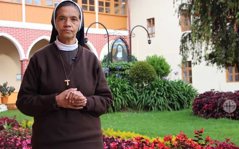 Sœur Gloria Cecilia Narváez, la religieuse catholique colombienne qui a été libérée en octobre dernier au Mali après avoir passé près de cinq ans en captivité. Crédit : AED