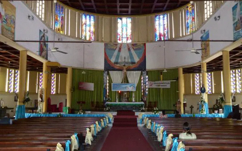 La cathédrale Sainte-Marie de Libreville au Gabon. Domaine public