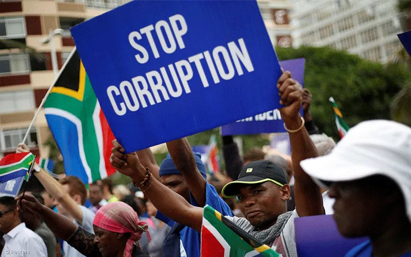 Les Sud-Africains protestent contre le taux élevé de la corruption dans leur pays. Domaine public