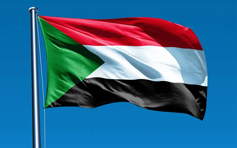 Le drapeau du Soudan Domaine public