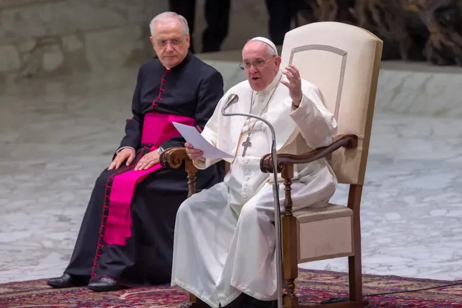 L'audience générale du Pape François dans la salle Paul VI au Vatican, le 29 septembre 2021. Pablo Esparza/CNA.
