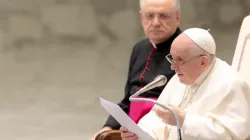 L'audience générale du Pape François dans la salle Paul VI au Vatican, le 13 octobre 2021. Vatican Media. / 