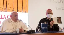 Le pape François s'adresse à la conférence épiscopale italienne à Rome, le 22 novembre 2021. Vatican Media. / 
