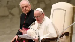 L'audience générale du Pape François dans la salle Paul VI au Vatican, le 26 janvier 2022. Vatican Media. / 
