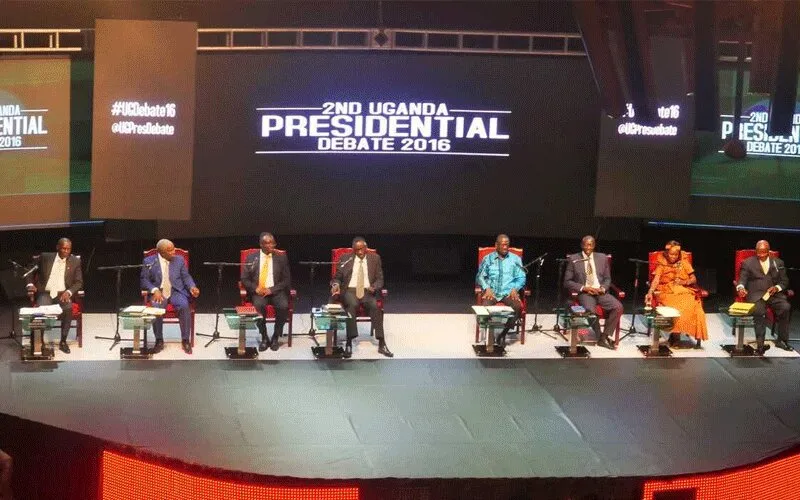 Le 2e débat présidentiel en 2016. Le premier débat présidentiel en Ouganda, sous l'égide des chefs religieux, devrait avoir lieu le 12 décembre. Domaine public