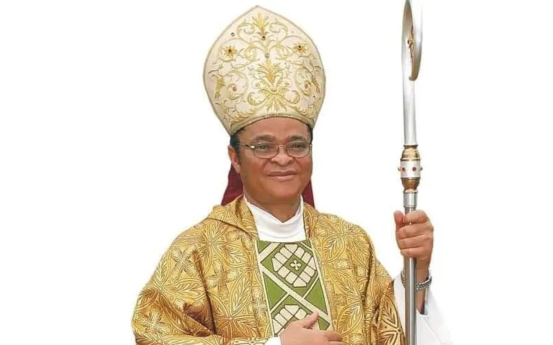 L'archevêque élu Lucius Iwejuru Ugorji, élu président de la Conférence des évêques catholiques du Nigeria (CBCN) le 09 mars 2022. Crédit : Catholic Broadcast Commission, Nigeria.