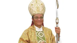 L'archevêque élu Lucius Iwejuru Ugorji, élu président de la Conférence des évêques catholiques du Nigeria (CBCN) le 09 mars 2022. Crédit : Catholic Broadcast Commission, Nigeria. / 