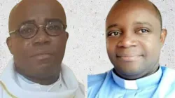Mgr. Lénard Ndjadi Ndjate (à droite) et Mgr. Honoré Beugré Dakpa (à gauche). Crédit : Photo de courtoisie / 