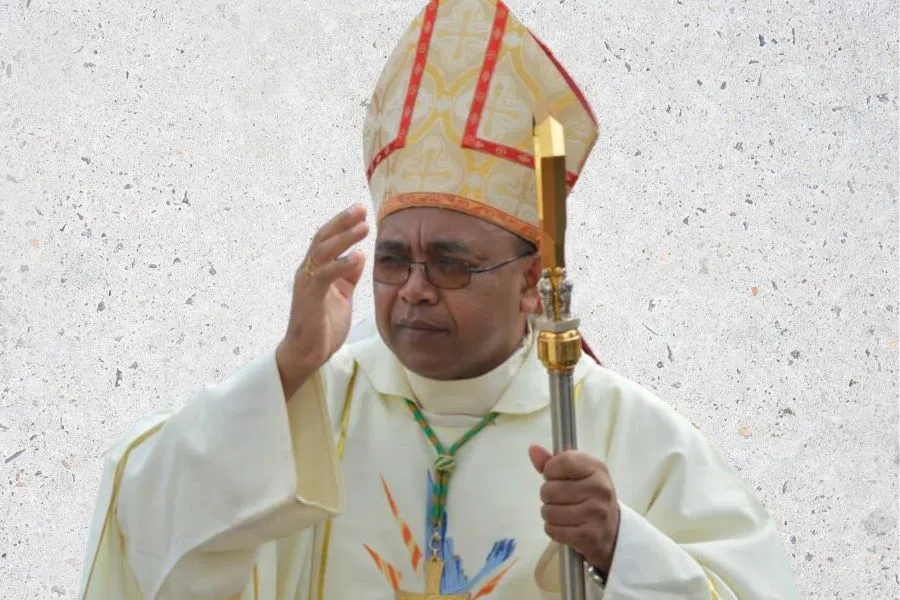 Mgr Jean de Dieu Raoelison, nommé archevêque de l'archidiocèse d'Antananarivo à Madagascar le 5 juin 2023.