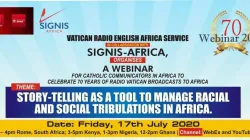 Une affiche pour la célébration virtuelle du 70e anniversaire du Service Afrique anglophone de Radio Vatican qui a eu lieu le 17.07.2020 / Radio Vatican