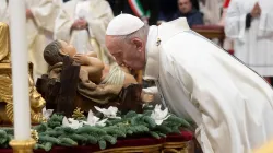Le pape François célèbre la messe en la solennité de Marie Mère de Dieu, le 1er janvier 2020. Vatican Media / 