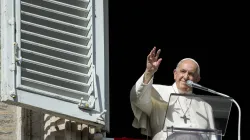 Le pape François donne son message hebdomadaire de l'Angelus le 7 novembre 2021. Vatican Media / 