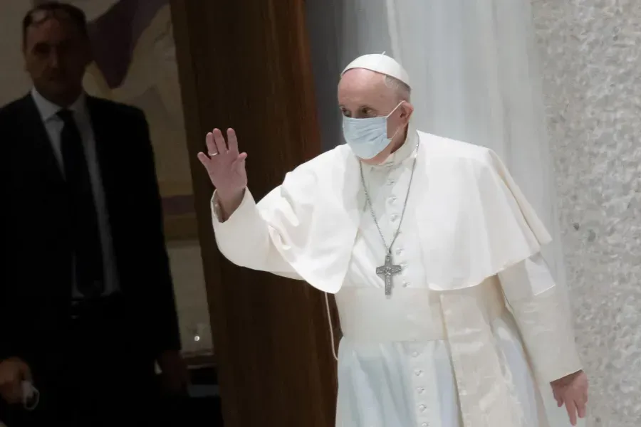 Le pape François participe à une audience générale au Vatican. Daniel Ibáñez/CNA.